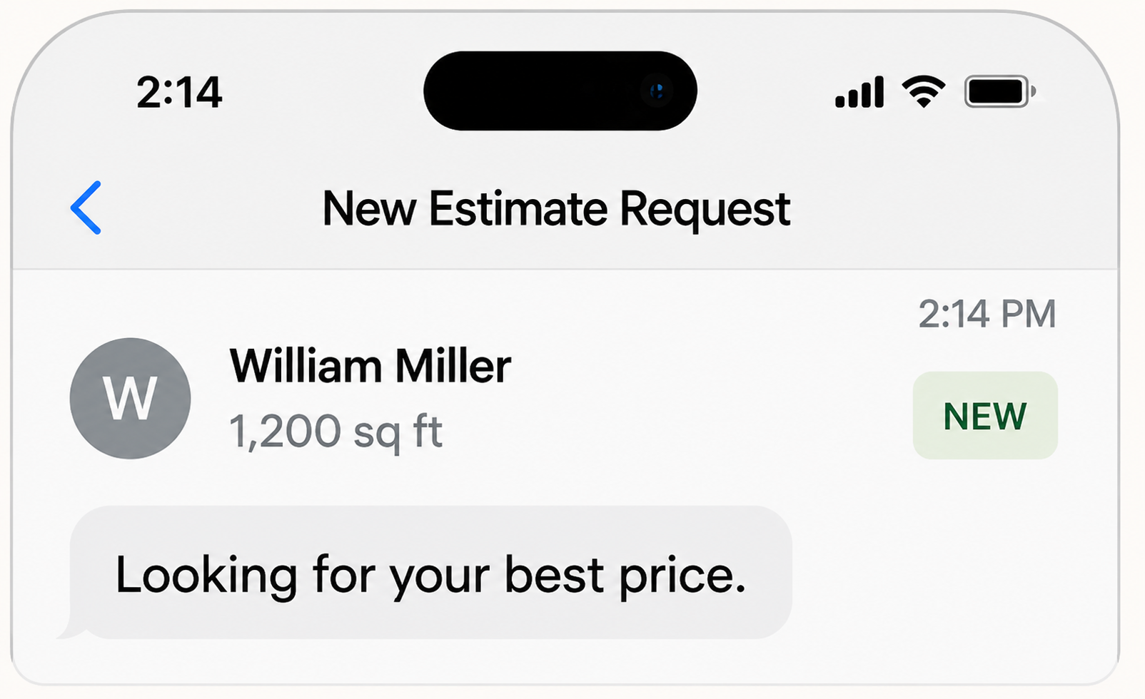 Homeowner notification: Looking for your best price.